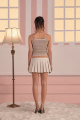 Be messy tank top - beige  