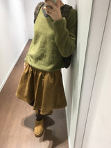 Tingle Suede Midi Skirt (2color)