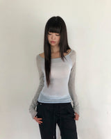 タロム ラグラン ロングスリーブ ニットトップ