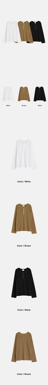 [S/S] カラーリングヘンリーネックニットスリーブレス(3color)