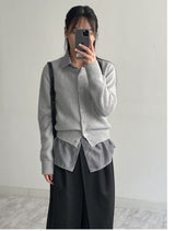 More Tencel See-Through Wrap Blouse