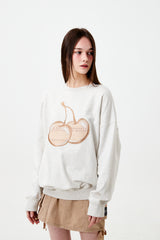 BIG CHERRY SWEATSHIRT - OATMEAL