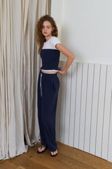 Waffle comfort top_navy