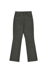 [LINE] Slit Flare Peach Cotton Pants (2colors)