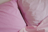patchwork cotton duvet cover (pink)