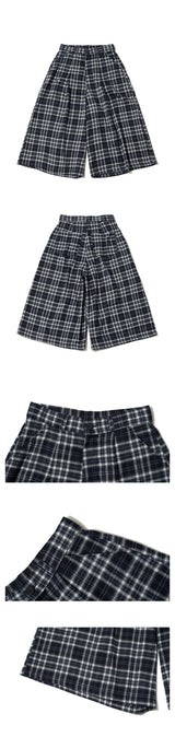 CHECK BERMUDA PANTS