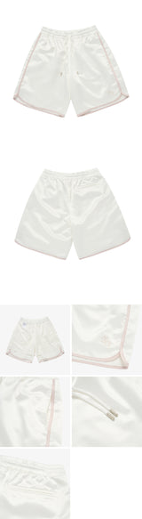 [24SS] SATIN SEMI BOXING SHORT PANTS (WOMAN) IVORY