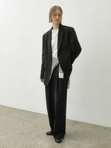 (PT-5631)ESSENTIAL WIDE SET-UP PANTS