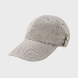 BUTTON LONG BILL CAP (STONE)