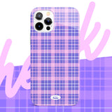 【MADE】Check glossy hard Phone case