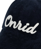 Applique Logo Corduroy Ball Cap - Navy