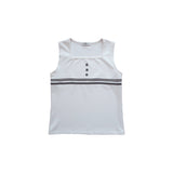 Lace Button Sleeveless
