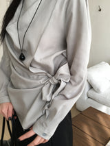 Matt drape blouse