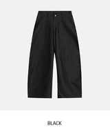 ベンズヘリンボーンカーブドバルーンデニムパンツ