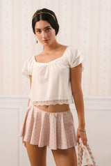 Sorbet top - white