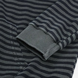  stripe washing hood zip-up