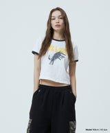 BITE LOVER クロップリンガーTシャツ