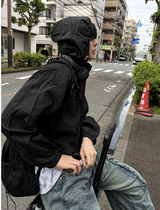 アークイン クロップフード ウィンドブレーカー