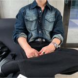  Seattle Hachi Western Brushed Overfit Denim Shirt