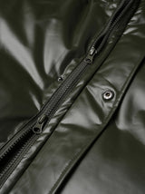 Touk glossy puffer hood padding