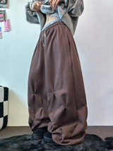 PUNCHING LOOSE HIP STREET LONG PANTS 💙🤎2COLOR