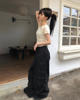 カルンマルチポケットワイドカーゴパンツ
