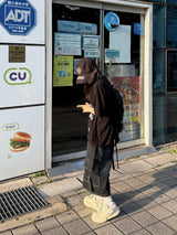 カーゴバックル バミューダデニムパンツ