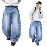 ワイドウォッシュデニムパンツ