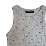 Flower Lace Holter Sleeveless (Melange)
