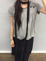 Butin Dot Button Balloon Short Sleeve T-shirt