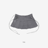 Armor pleated corset skirt