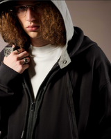 NON STANDARD LAYER ZIP HOODIE