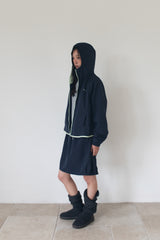 NYLON BALLOON SKIRT (NAVY)