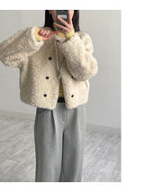 Purin Shearling Crop Mustang Jacket