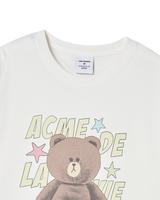 26SS ラインフレンズ ブラウン スターショートスリーブTシャツ