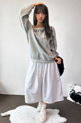 All Love Tattoo Print Patch Wide Bermuda Pants 4Color