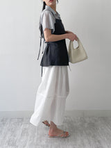 Attention Pleated Layered Bustier