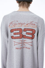 RACING PHENOMENON WAFFLE L/S TEE (GRAY)