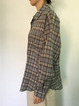 Summer Gauze Check Shirt (2color)