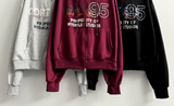 95 Lettering Two Way Hooded Zip-Up