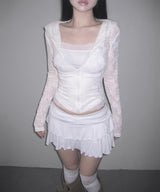 ash ruffle mini sk (3colors)