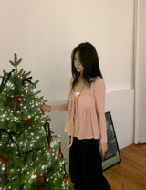 Rozy Babydoll Flare Ribbed Long Sleeve Tee