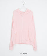 Hona Summer Loose Fit Cool Span Hood Zip-Up