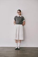 Camel round half knit (Dark grey)