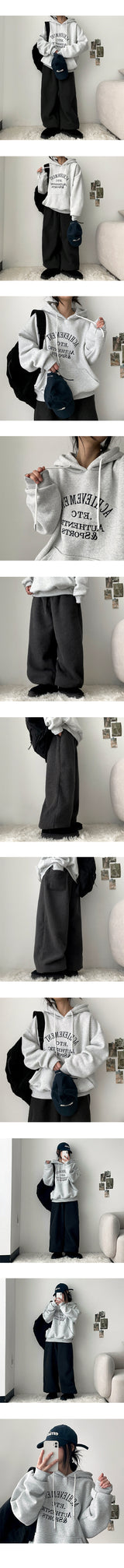 テナーフリースバンディングワイドパンツ