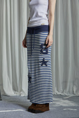STRIPE LONG SKIRT