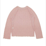 Net Raglan Knit Sleeve (pink)