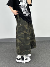 camo cotton skirt pants