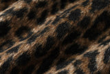 COATED WASHED PEARL SAILING LEOPARD PRINT FLEECE-LINED MICHIGAN JACKET.