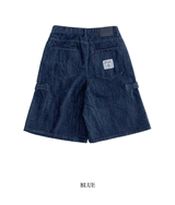 ノンフェードバミューダスナップデニムパンツ
